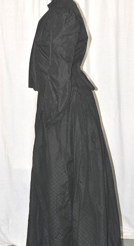 antique dress Civil War era one piece w/jacket unusual bust 30 original 1860