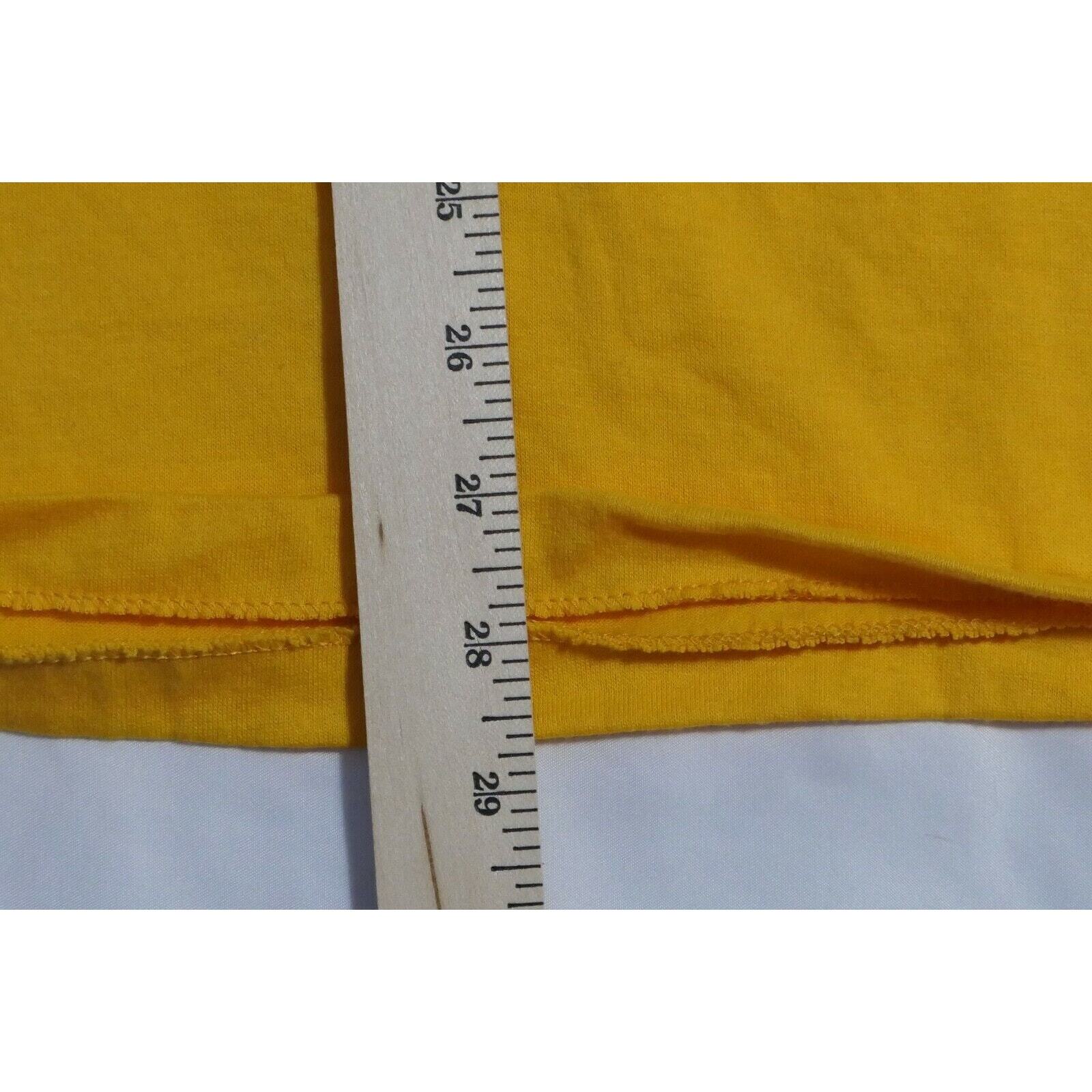 LOT OF 3 – NEW 80s Vintage Men’s 3XL XXXL 50/50 RUSSELL Gold Yellow T-shirt