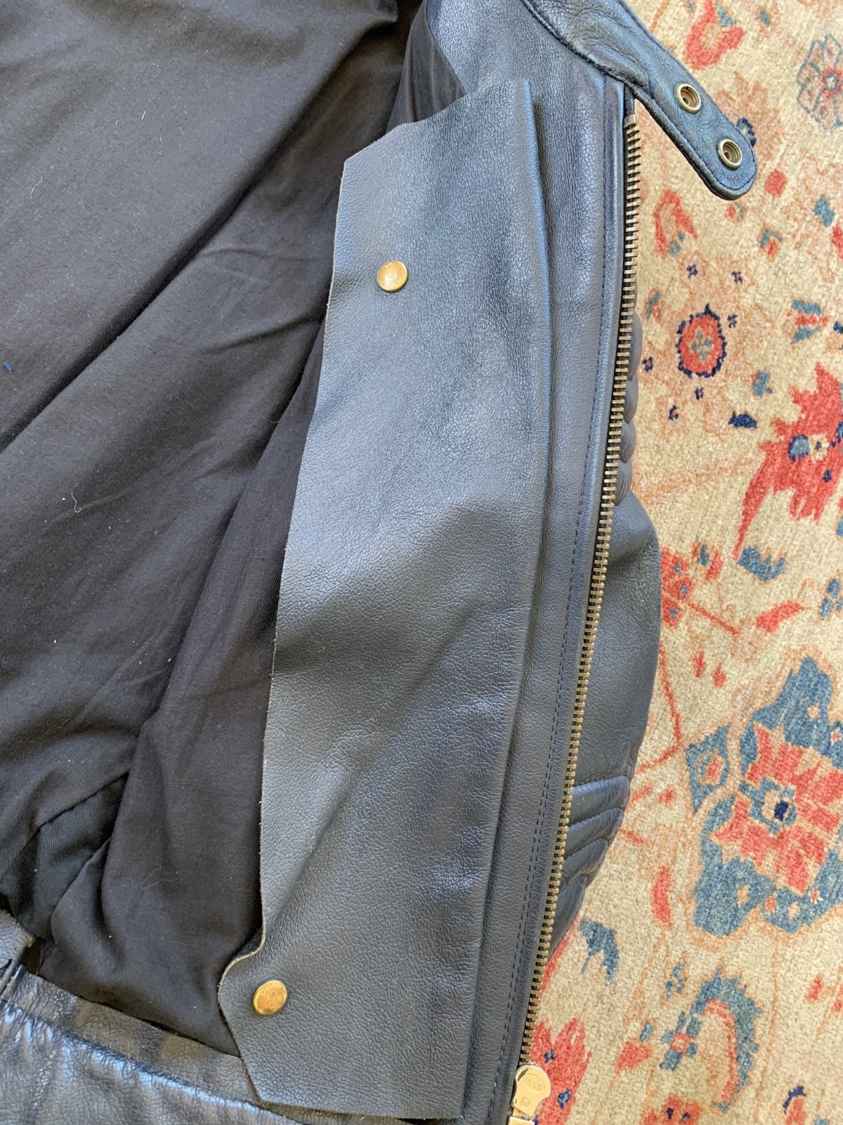 vintage MARS (Australian) BLUE leather motorcycle Jacket 1980s cafe racer 40*