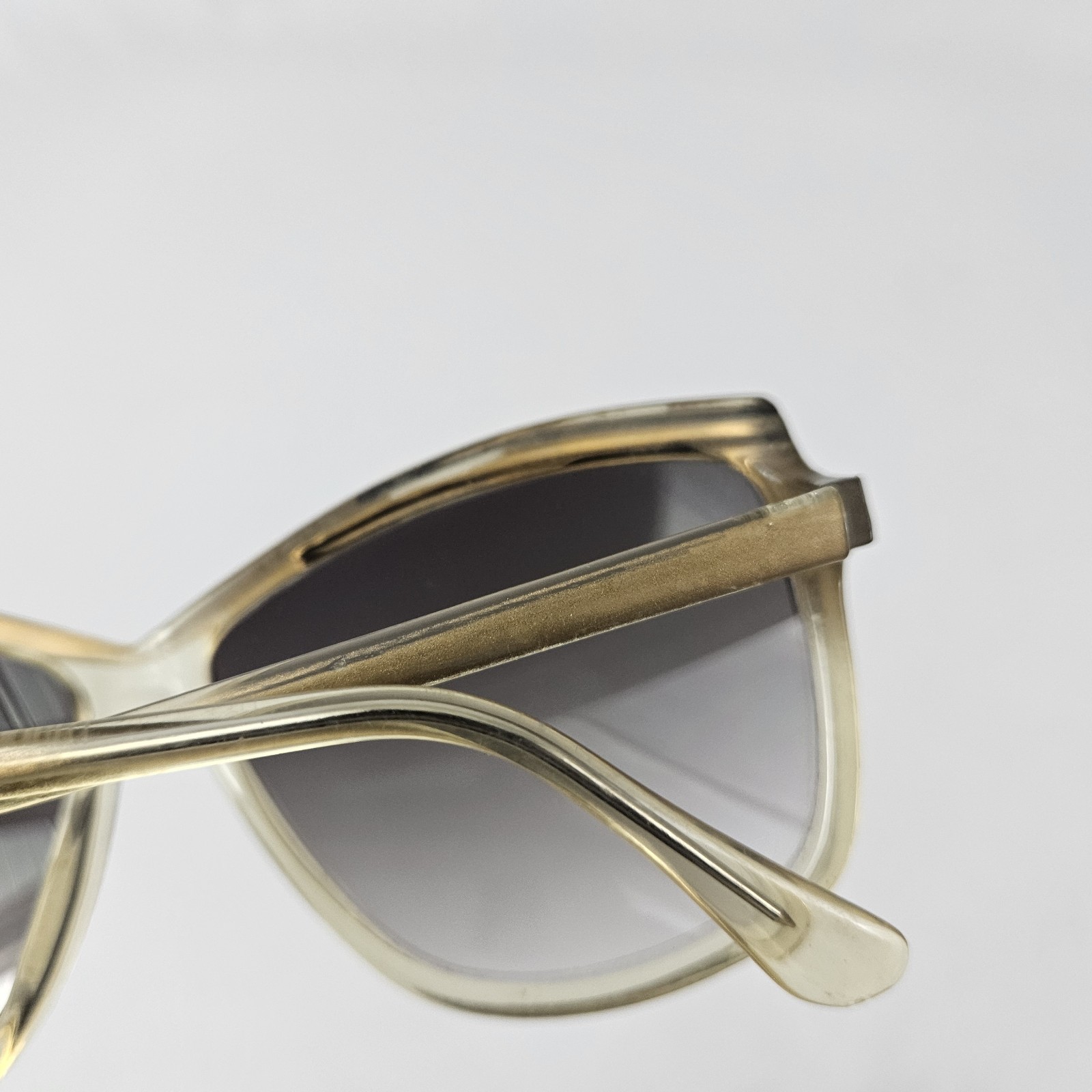 Cool Ray Sunglasses Oversized Clear Gold Butterfly Retro 1980’s Vintage