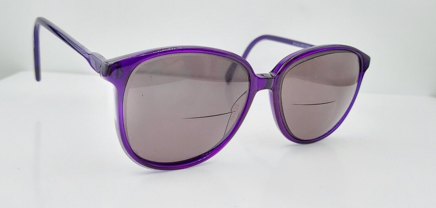 Vintage Evan-Picone E114 Purple Oval Sunglasses Canada FRAMES ONLY