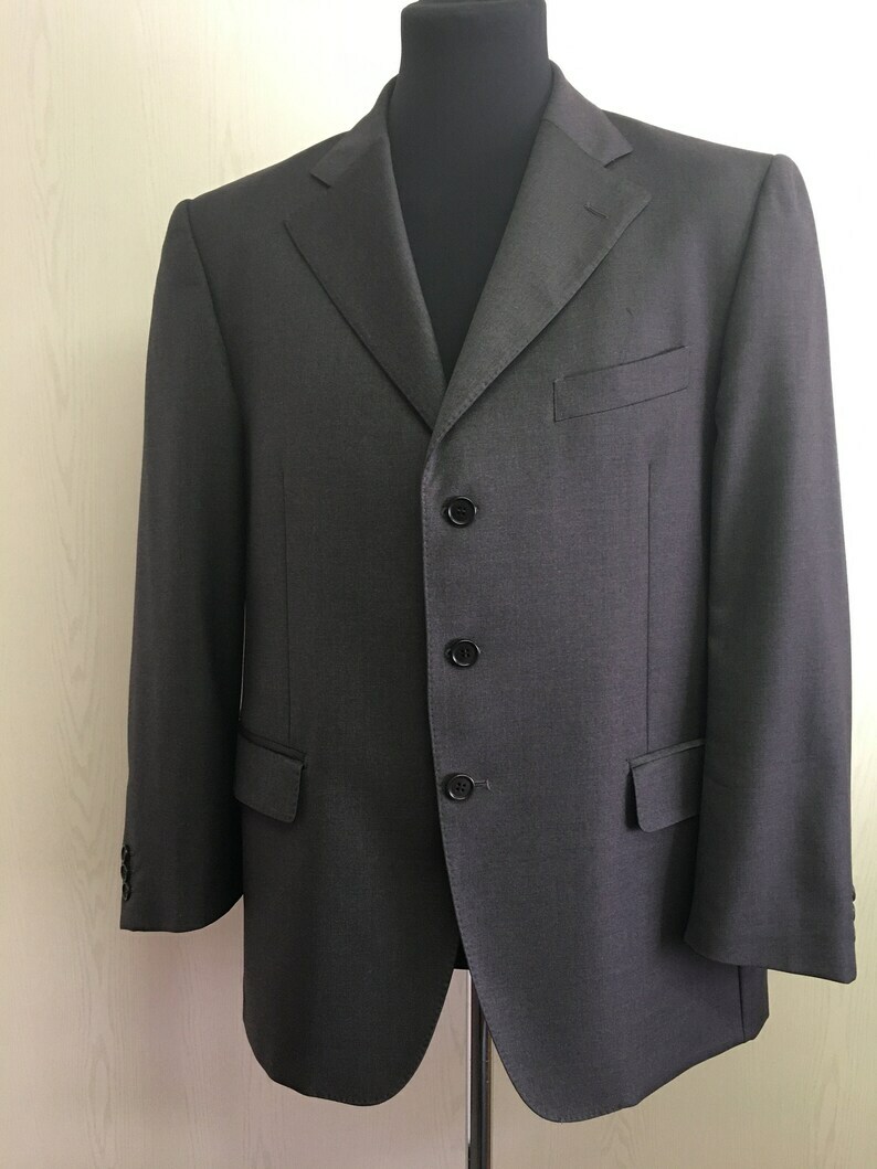 Vintage 80’s Men’s suit by Cerruti 1881 | grey suit in 100% Wool