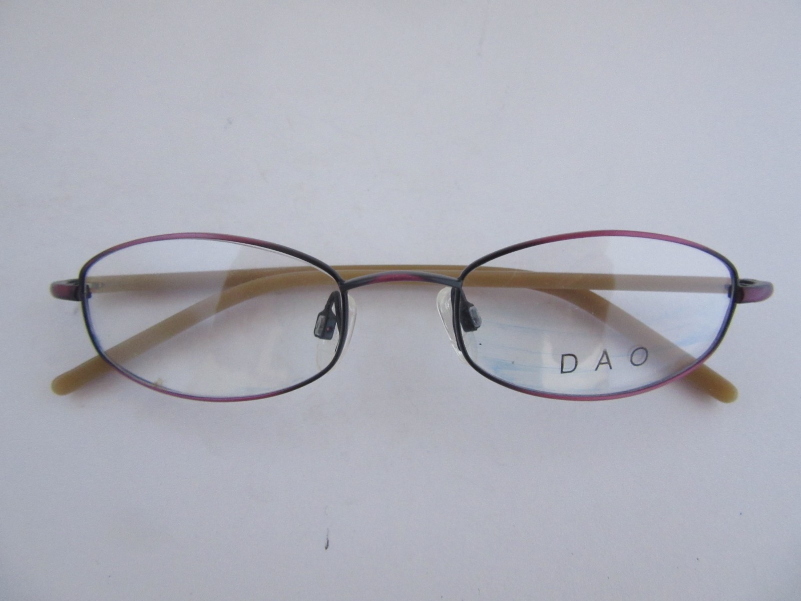 Lot of 6 Vintage Dao Women’s Small Metal with Plastic Eyeglasses Frames NOS