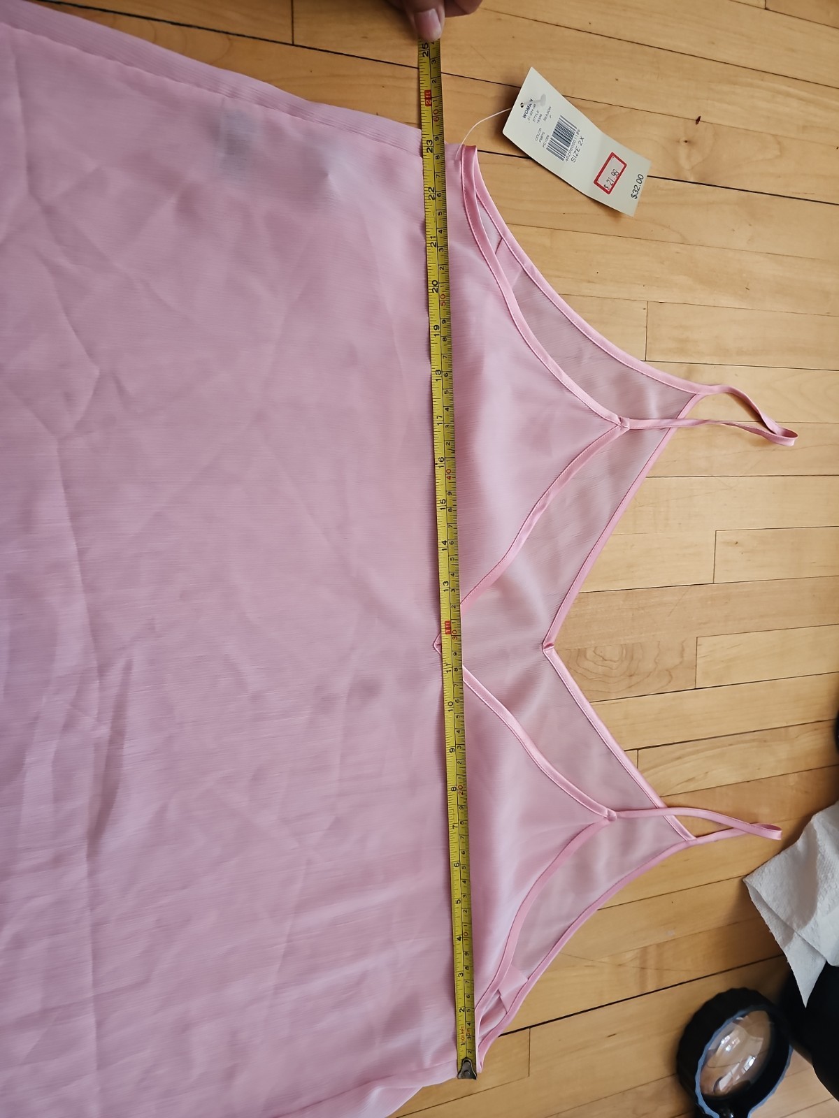 NOS Lord & Taylor Nightgown Wo.an Sz 2 Xl Pink Cami Dress