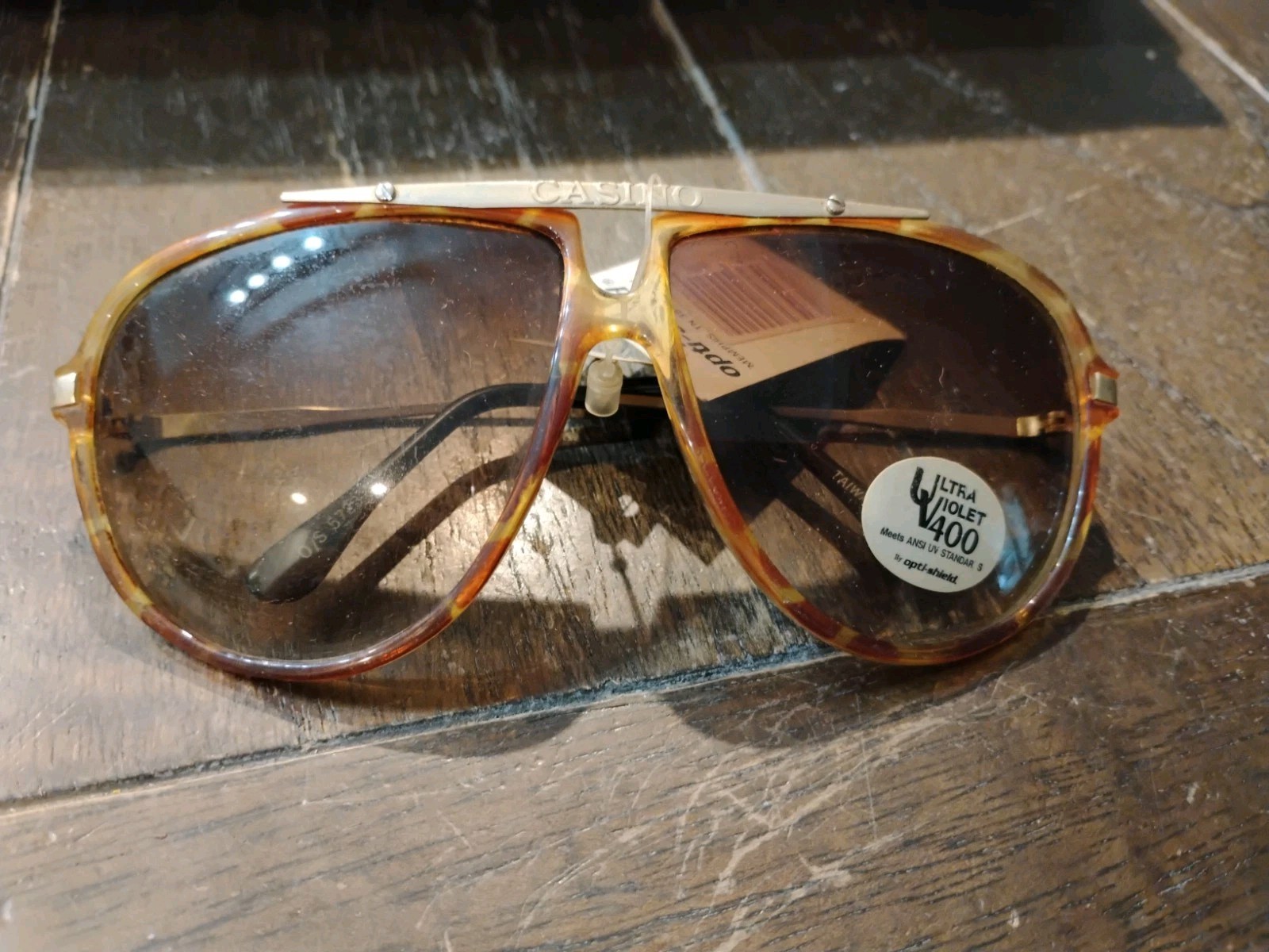 VINTAGE 70’S CASINO AVIATOR TORTOISE SHELL SUNGLASSES NWT
