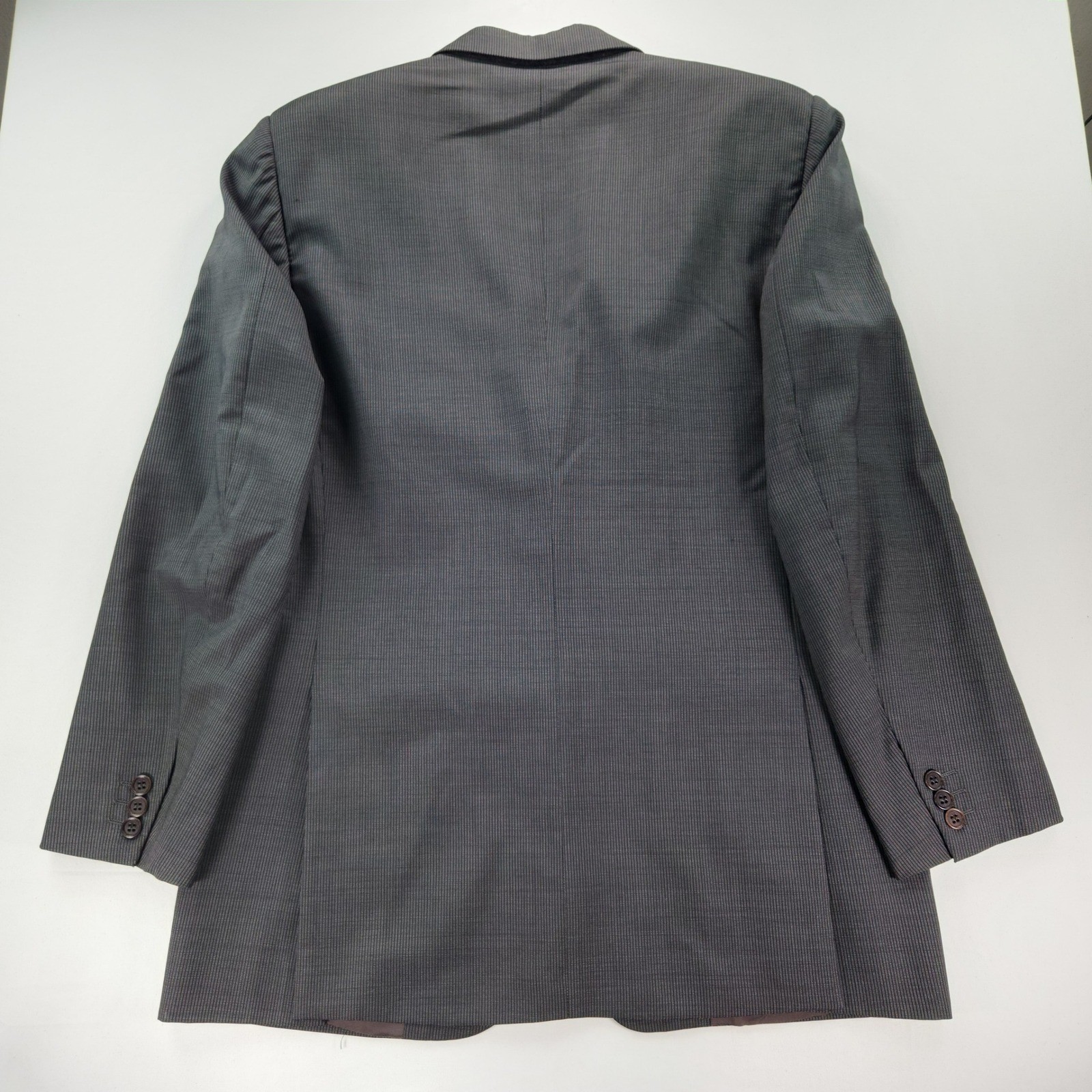 Men’s Cerruti 1881 Wool Silk Blazer 40S Gray 3 Button Sport Coat Italy Vintage