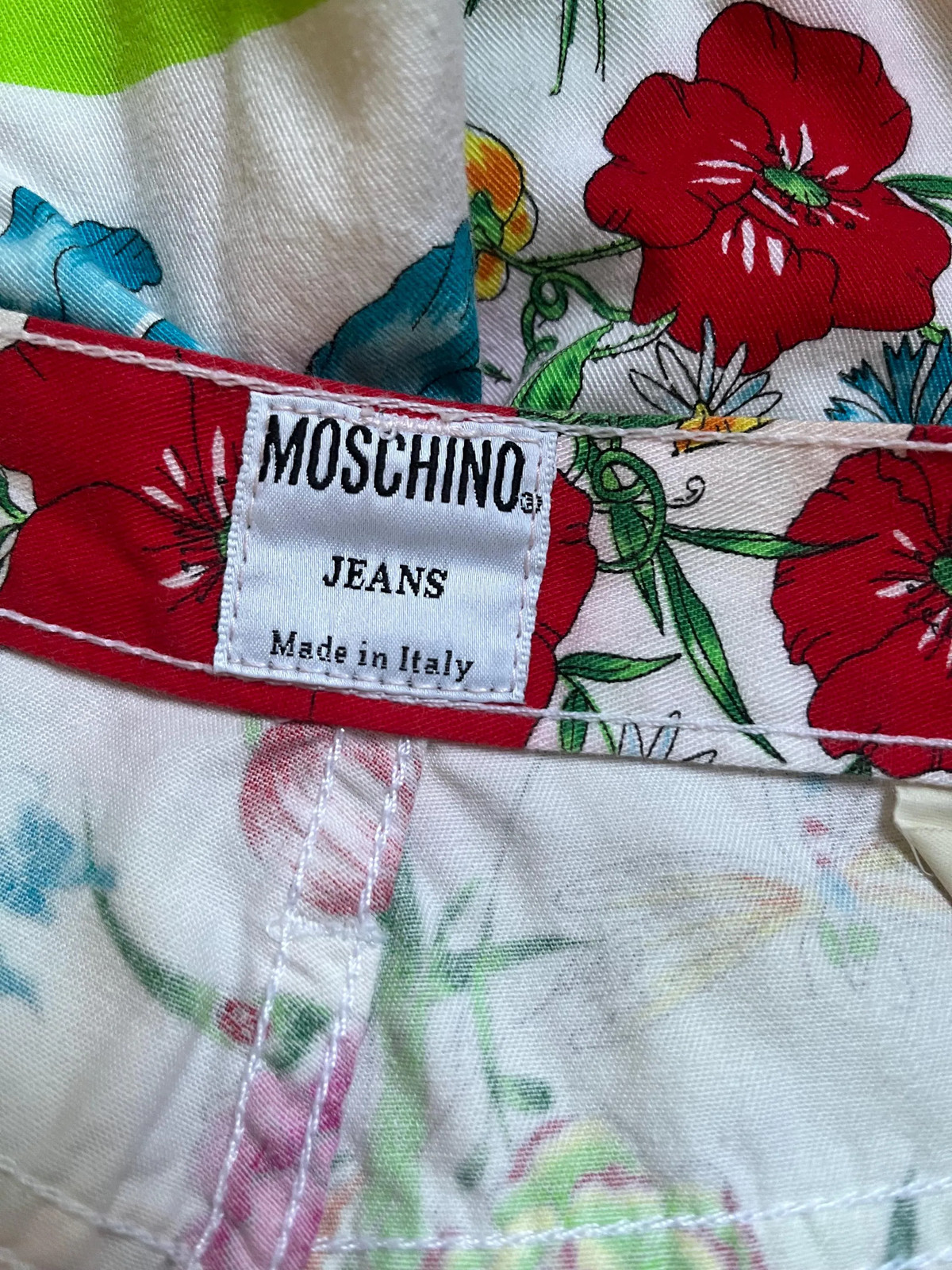 MOSCHINO Jeans Vintage 1990s All-Over Botanic Print Pants