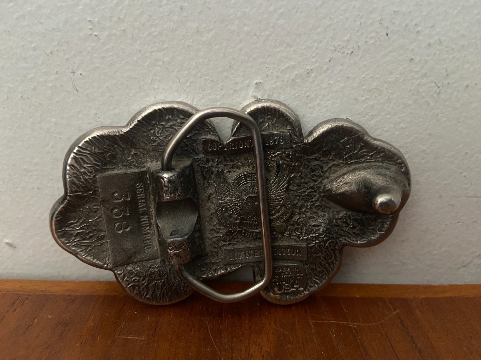 The Great American Buckle Co. Vintage US Coin Cluster Belt Buckle 1979 Collage