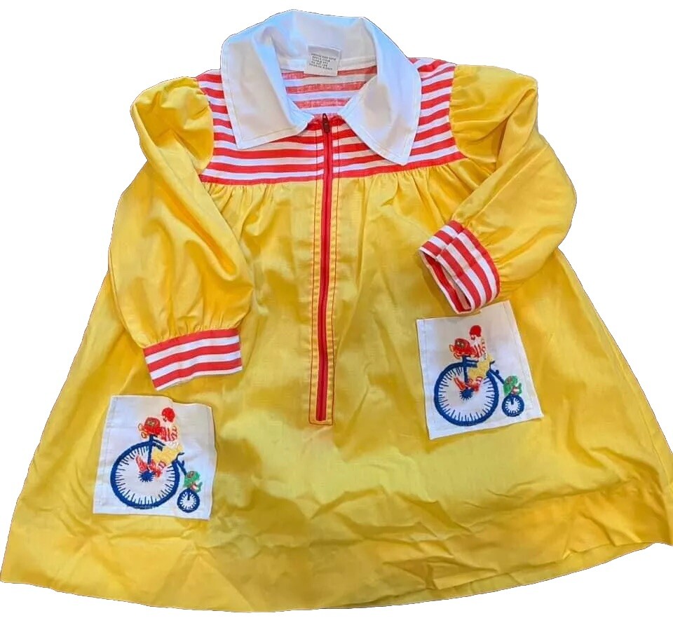 Vintage McDonaldland Fashions Girl’s Dress Ronald McDonald 1970’s Size 4 Rare