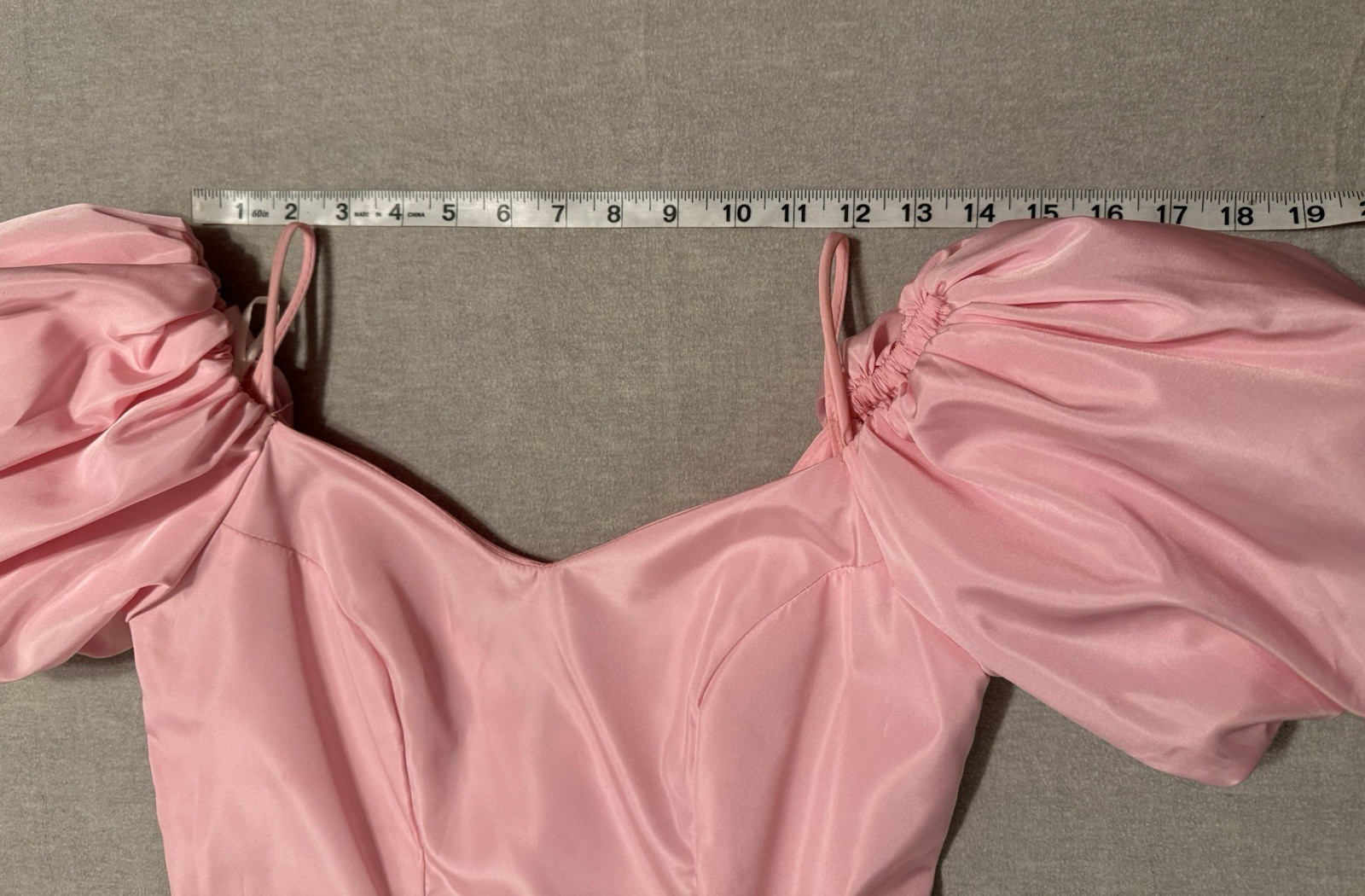 Vintage 80s Girls Pink Puff Sleeve Party Dress Big Bow USA Made sz 5/6 Princess