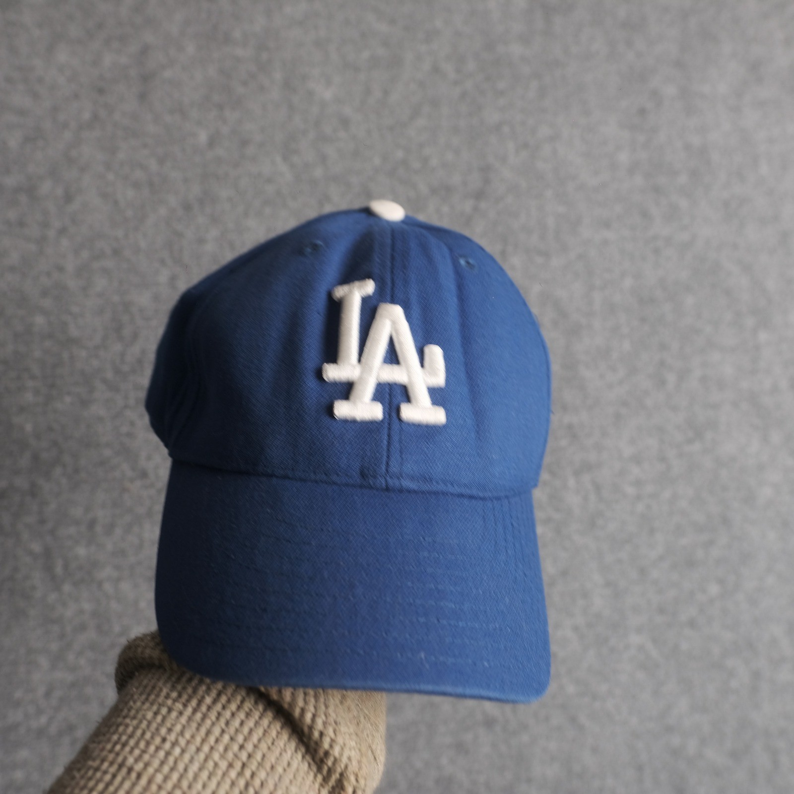 Vintage New Era LA Dodgers Hat Mens OSFA Blue Strapback MLB Baseball Cap