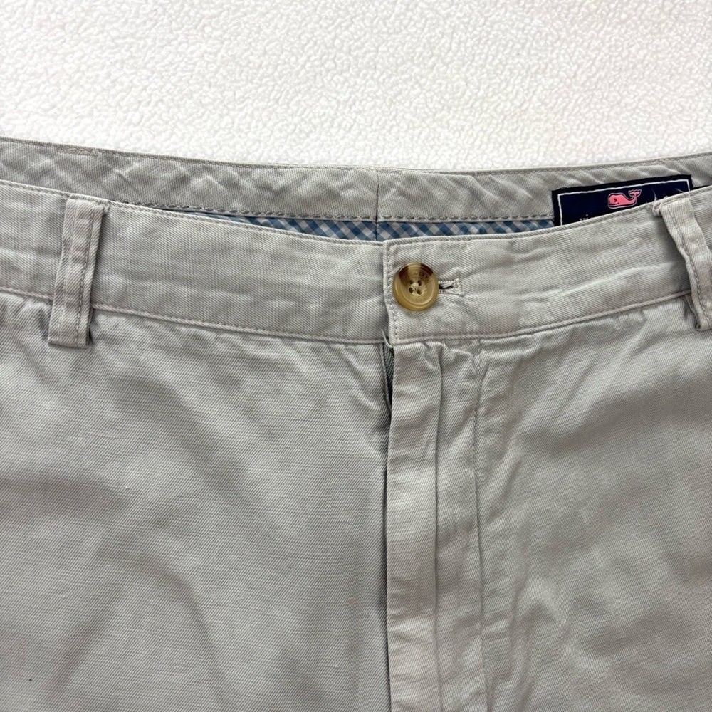 Vineyard Vines Gray Flat Front Classic Gray Men’s Cotton Chino Shorts Size 38