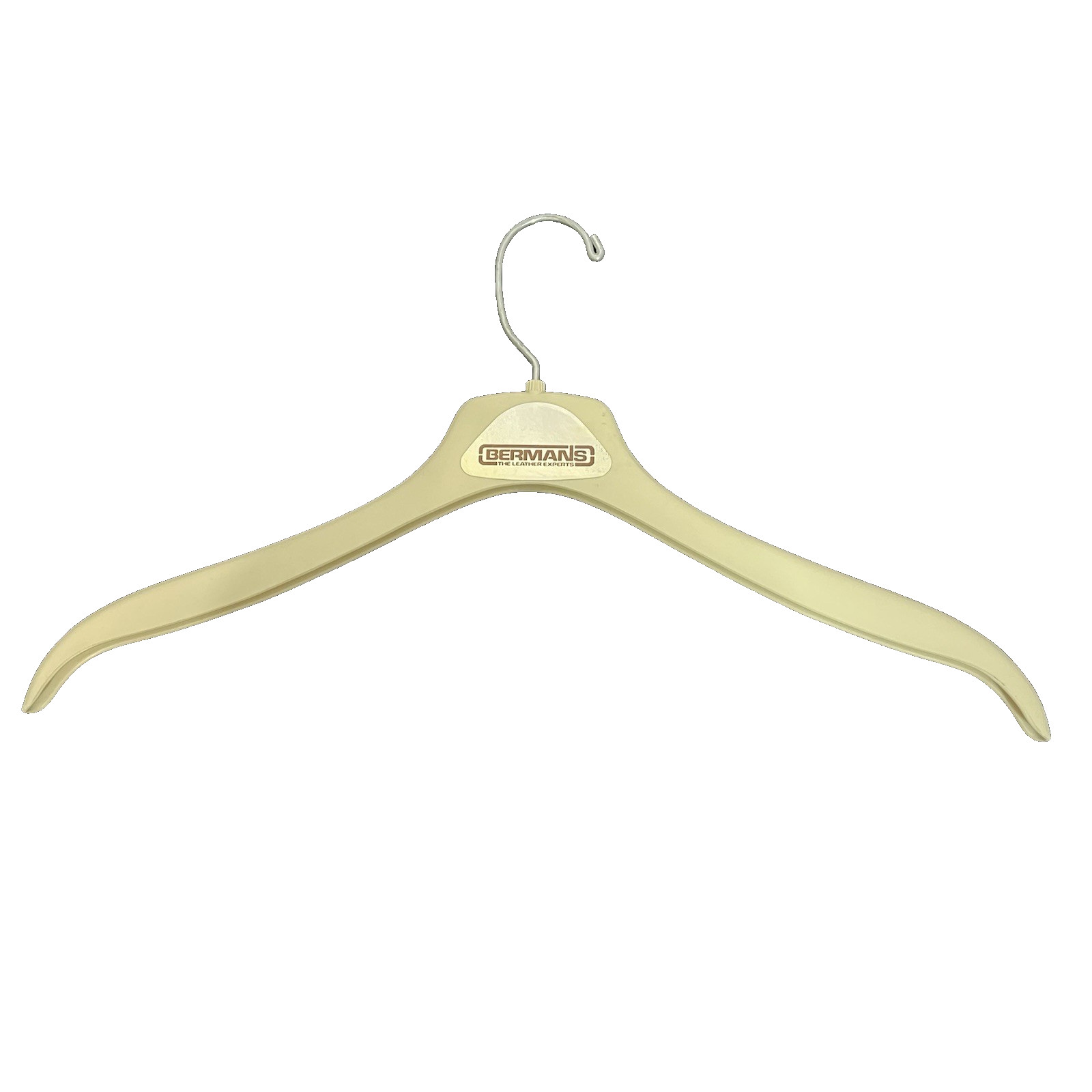 Bermans The Leather Expert Plastic Coat Jacket Clothes Hanger Vintage 1980’s