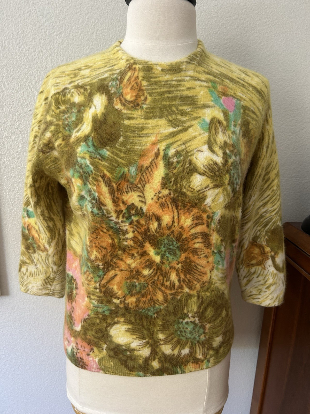VINTAGE 50’S ANGELON BY DARLENE ANGORA RABBIT HAIR/LAMBSWOOL SWEATER SMALL/MED