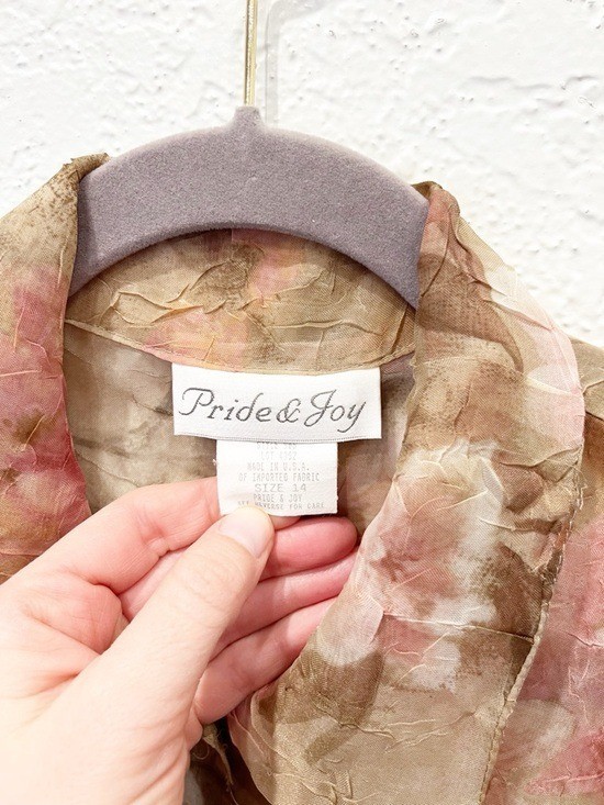 Vintage Blouse Women’s 14 Romantic Floral Prairie Grandmacore Cottage Shabby