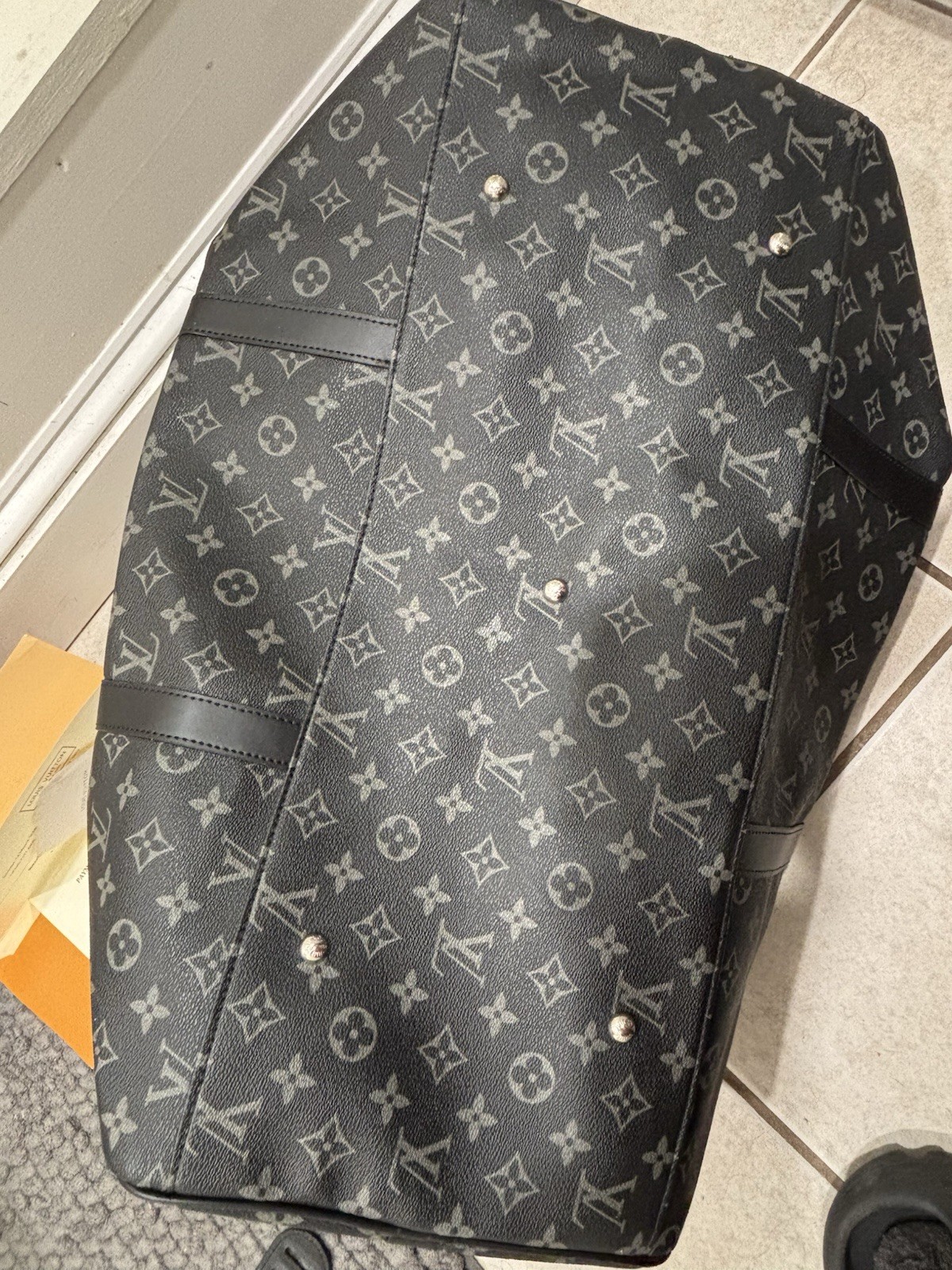 Louis Vuitton Keepall Bandouliere 45 Monogram Eclipse Bag Read Disc. Fast Ship !