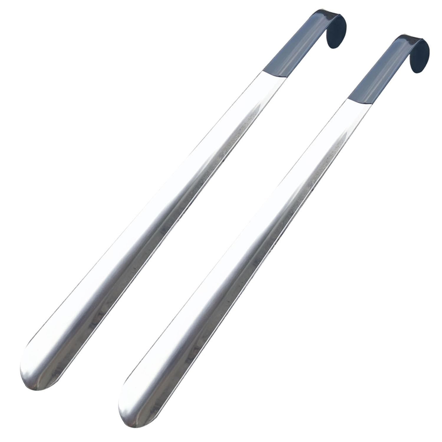 2Pack Stainless Steel Shoe Horn 16.5 Inch Extra Long Metal Shoe Horn for Seniors
