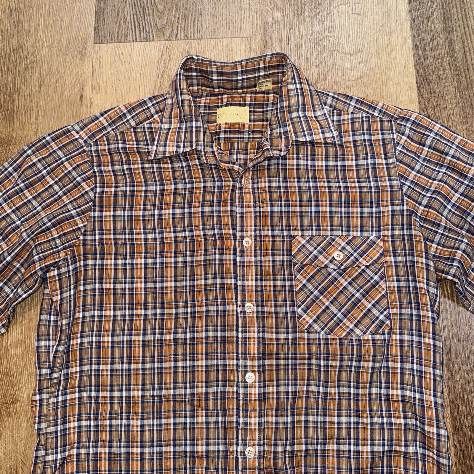 Vtg 70s Wedgefield Shirt Rockabilly Disco Dazed & Confused Hipster Mens Medium