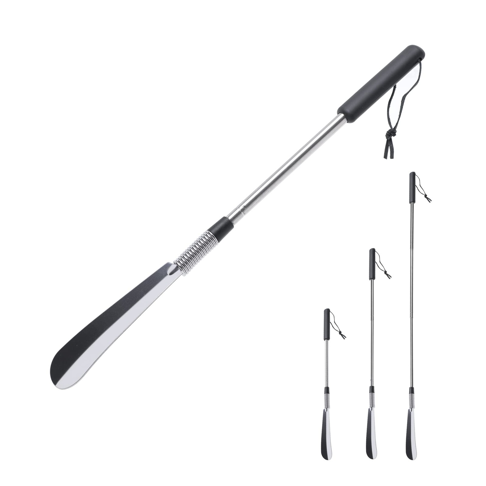Long Handled Shoe Horn 16-31″ Adjustable Stainless Steel Telescopic Seniors
