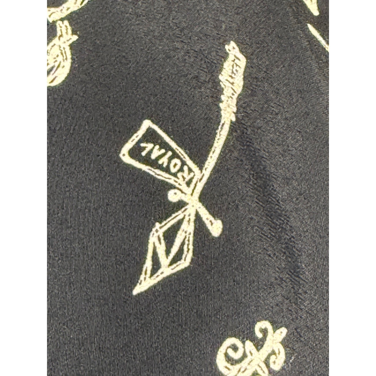 David Dart Vintage Black Rayon New Orleans French Quarter Print Dress AB0449 S