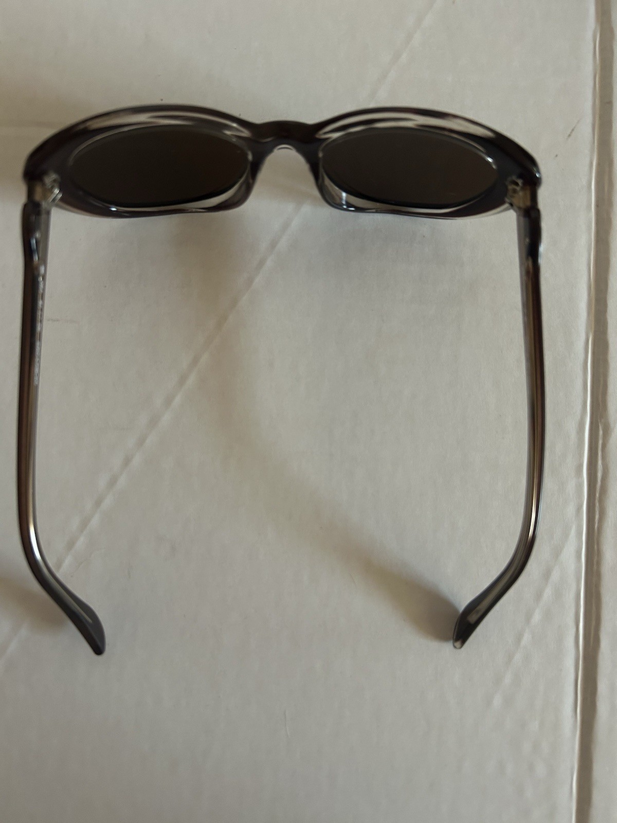 Moschino Vintage 90s Oval Matte Brown Sunglasses Moschino Bubble Logo