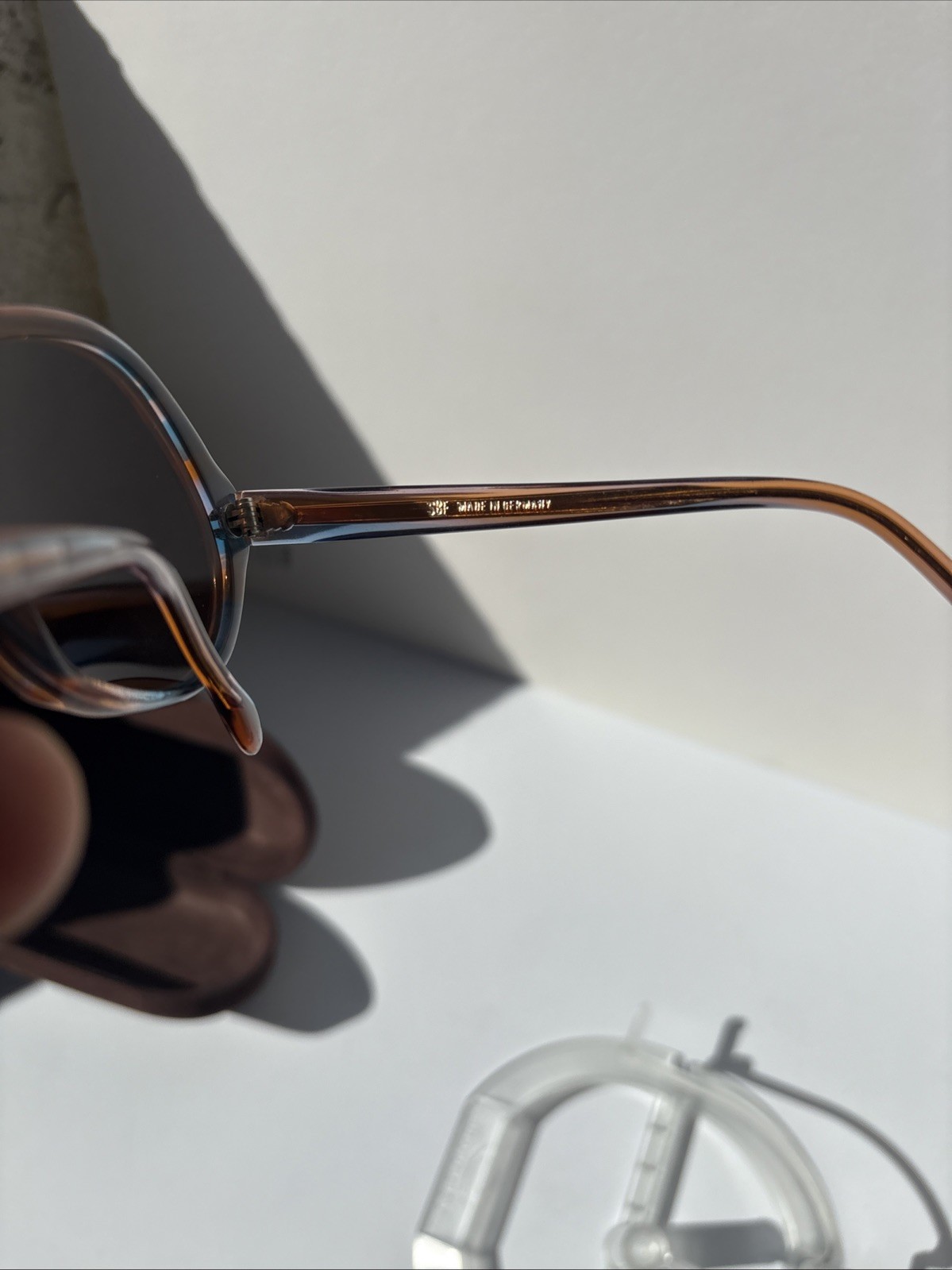 SBF 561-114 Sunglasses BLueish Tortoise Brown Made in Germany New Rare Vintage