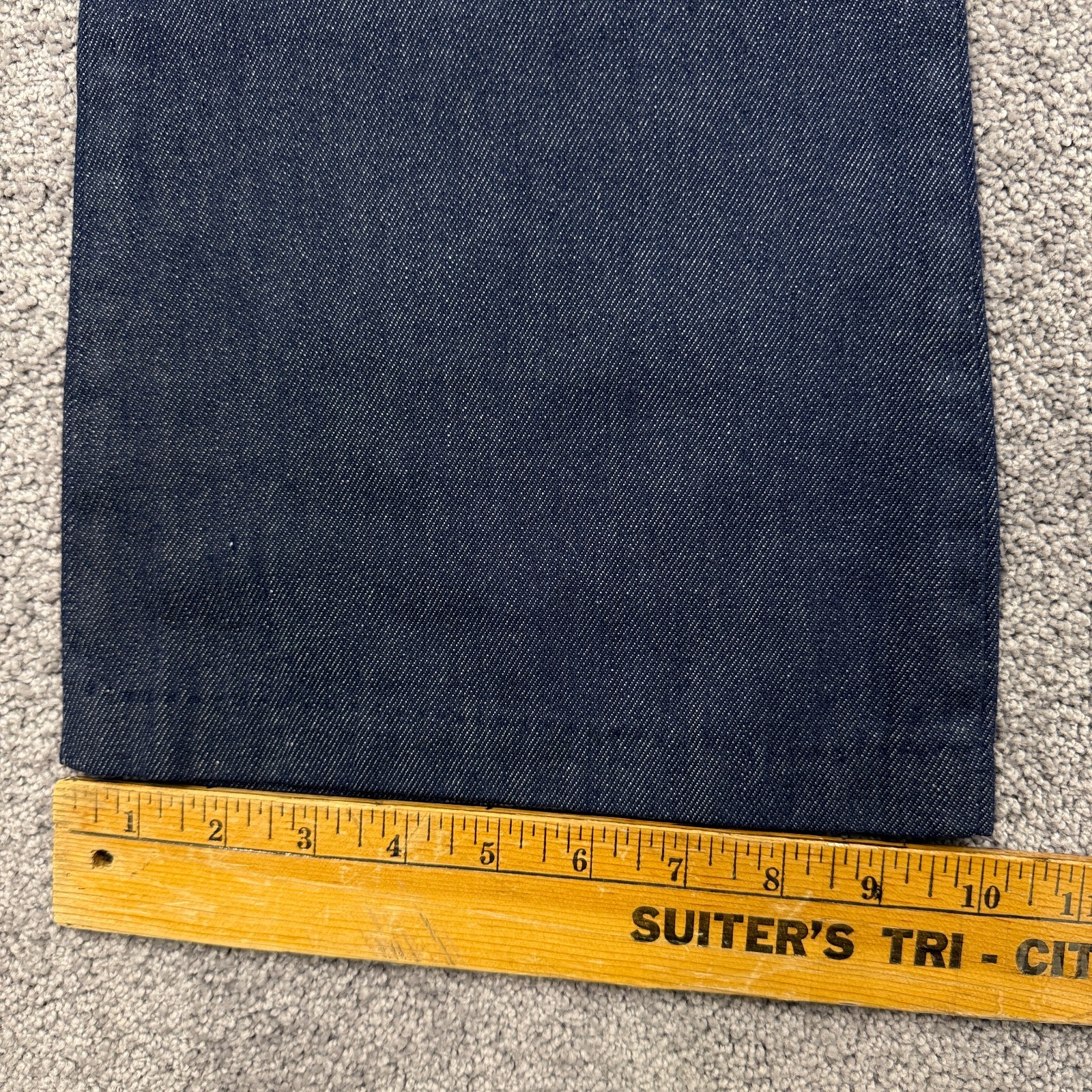 Vintage 70s Bell Bottom Flare Jeans Talon Zip Dark Wash Denim 32×30 USA