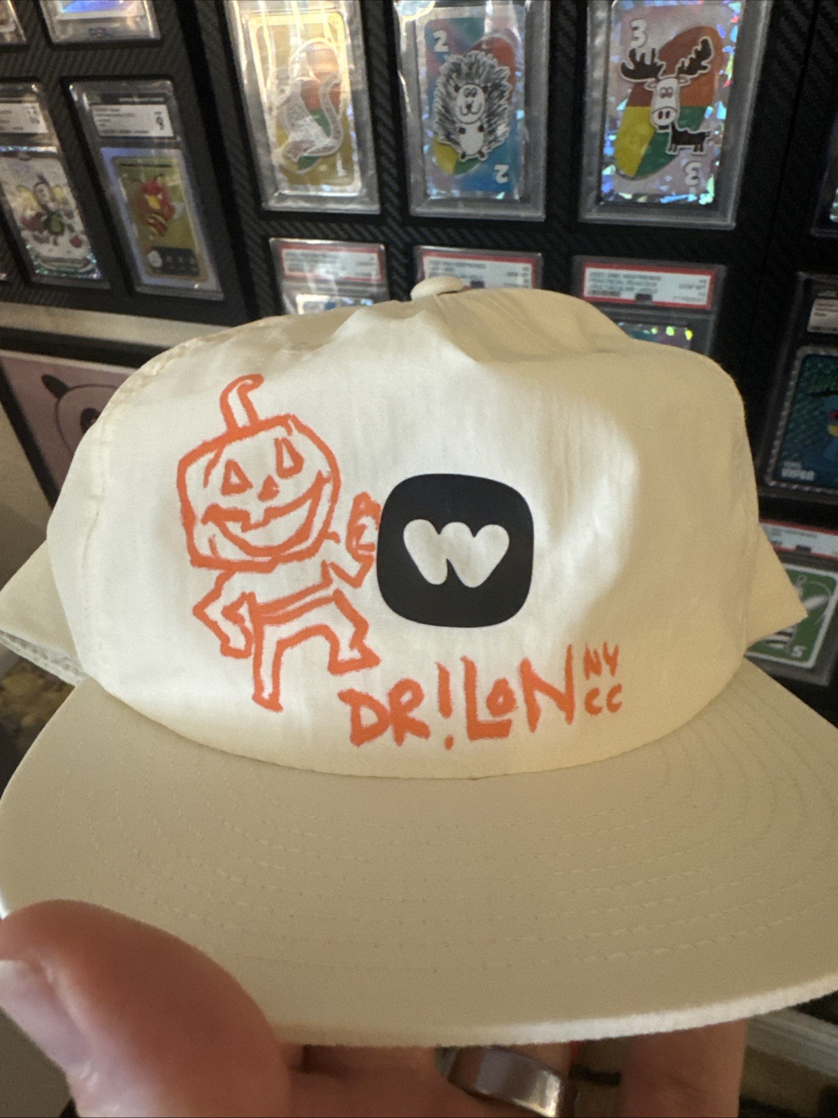 VEEFRIENDS 1/1 Whatnot Snapback Hat – Hand-Drawn Custom Sketch by Andrew Drilon