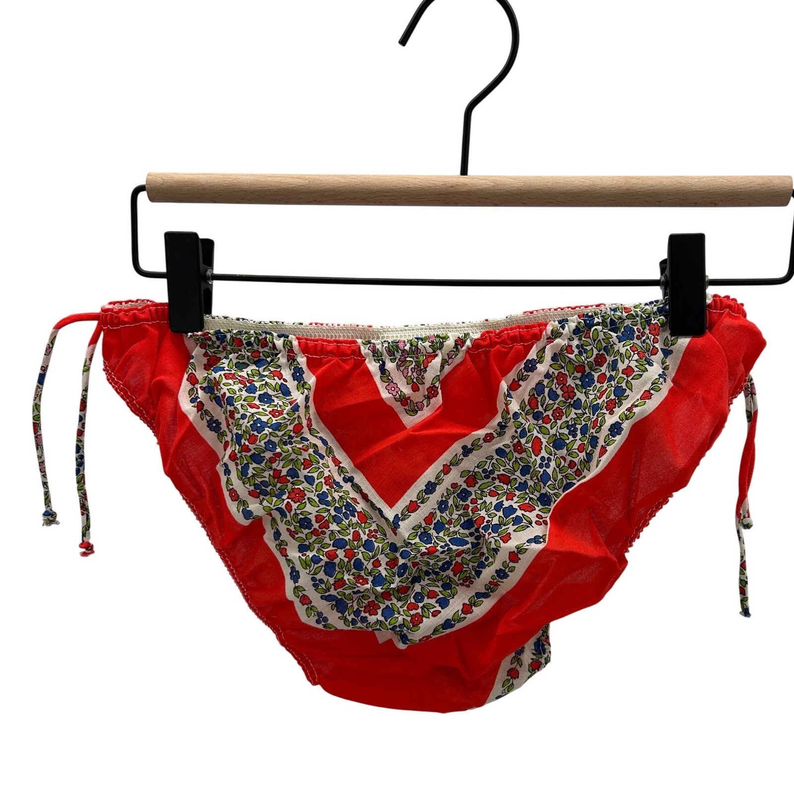 VTG Gilligan OMalley Womens Scarf Print Top Bottoms Floral Sz L Lingerie Sleep