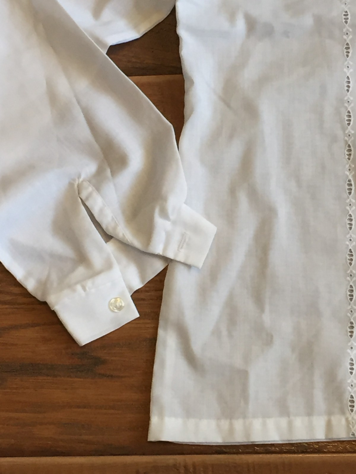 VTG Women’s Blouse Top,Montgomery Ward,White Embroidery,SZ 16,Polyester/Cotton,Z
