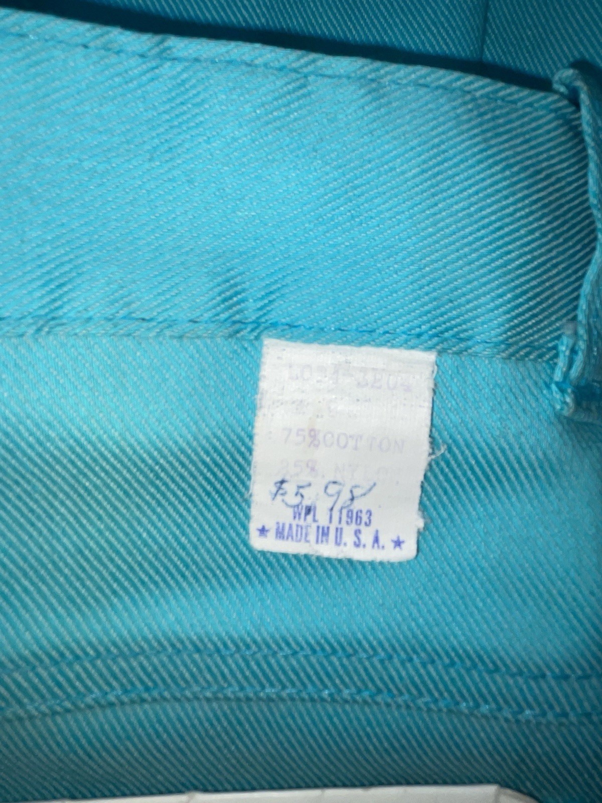 New Vintage Blue Karman Polyester Pants #43204 VV-83