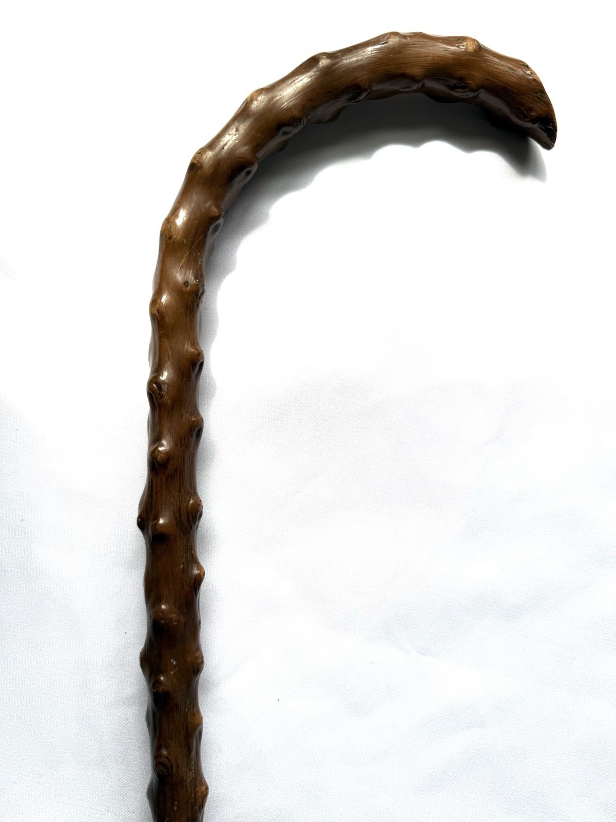 Natural Thornwood Dark Wooden Knotted 36” Walking Stick Cane Light Weight READ