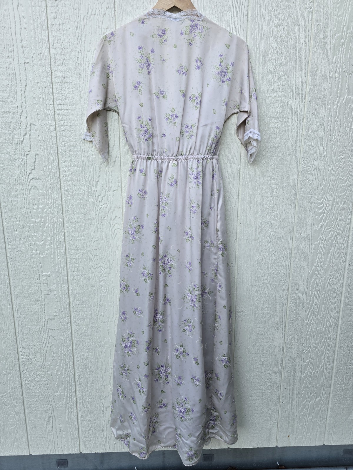 Vintage 70s/80s Christian Dior Lingerie Peignoir Set Union Made Saks ILGWU S