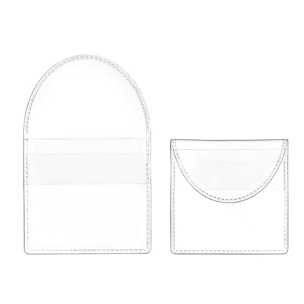 50-300PCS Single Pocket Coin Protector Pouch Clear Plastic Sleeves Souvenir Coin
