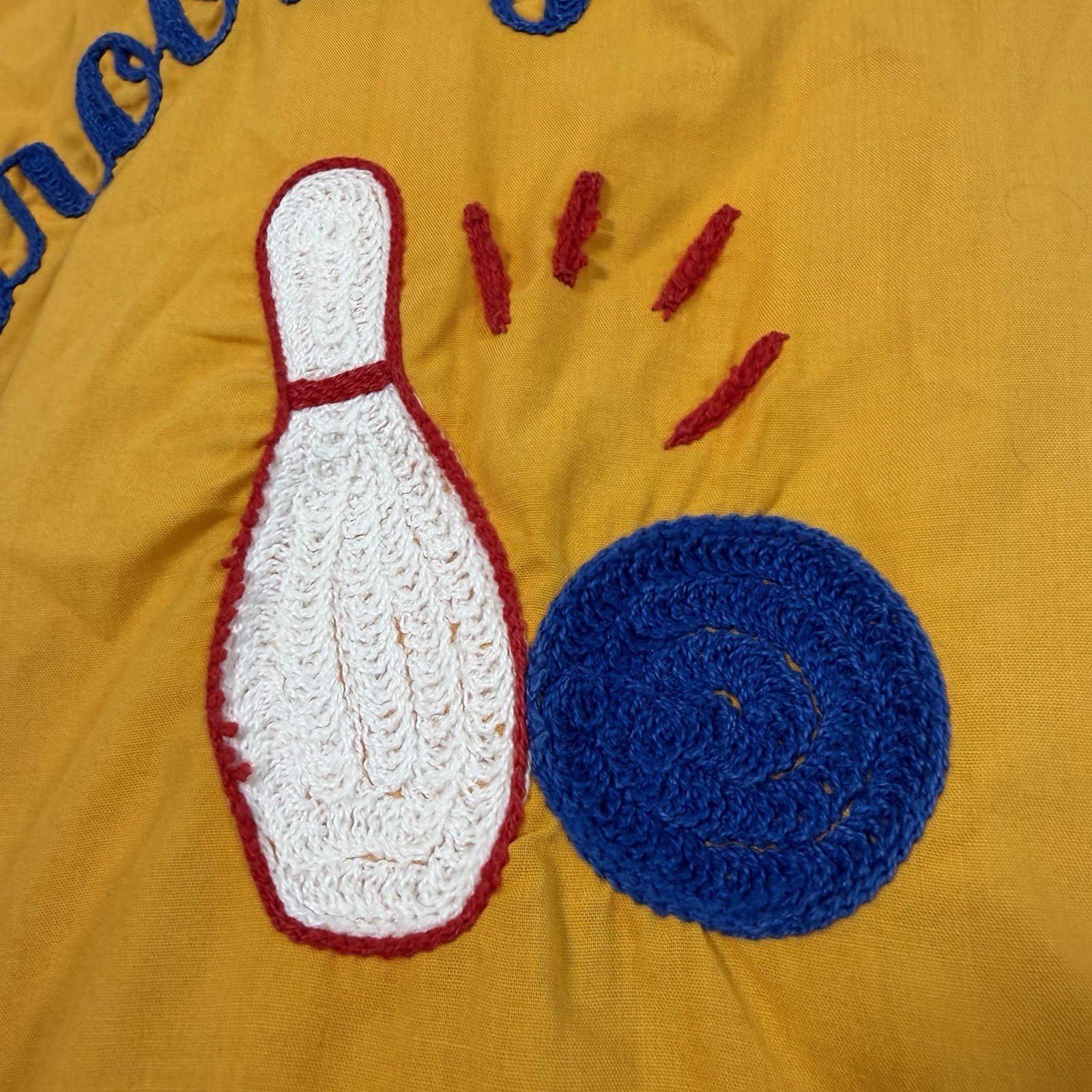 Vtg Brooklyn Sunoco Womens Bowling Shirt Sz Medium 60s 70s Chain Stitch 200 Club