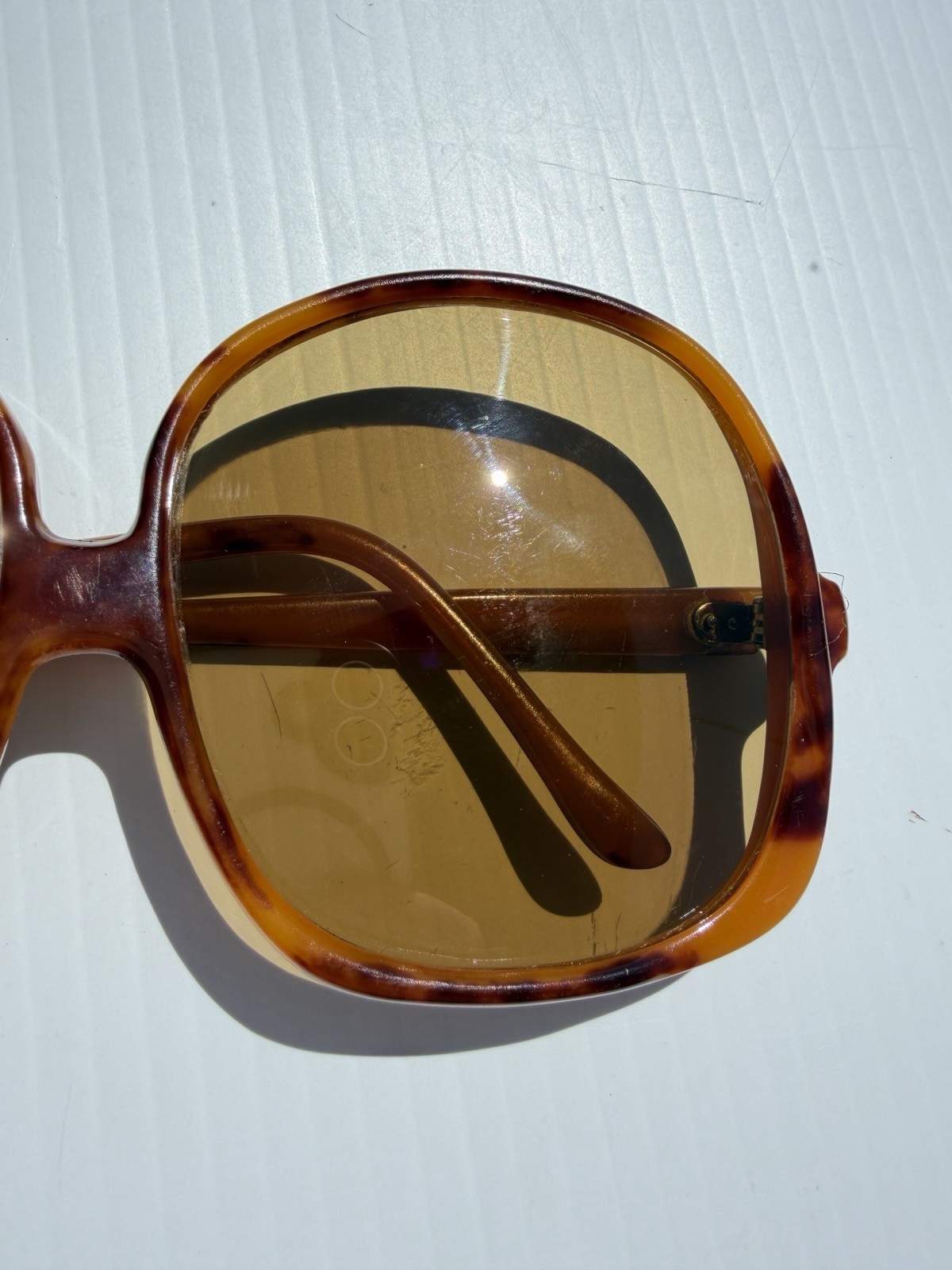vtg Oversized Sunglasses Tortoise Shell Lucite – Japan 461 Retro Mod