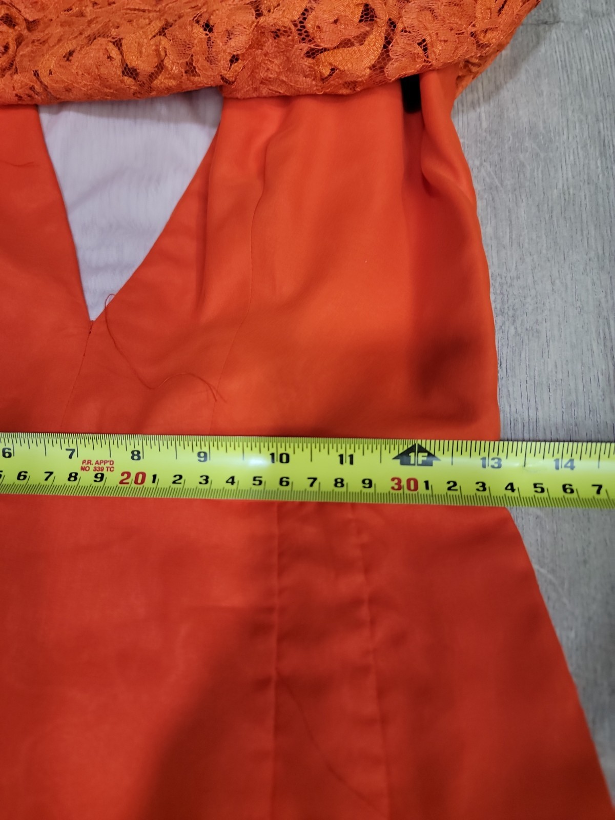 Vintage Jack Bryan Orange Palazzo Jumpsuit Pleated Chiffon Lace Formal Evening