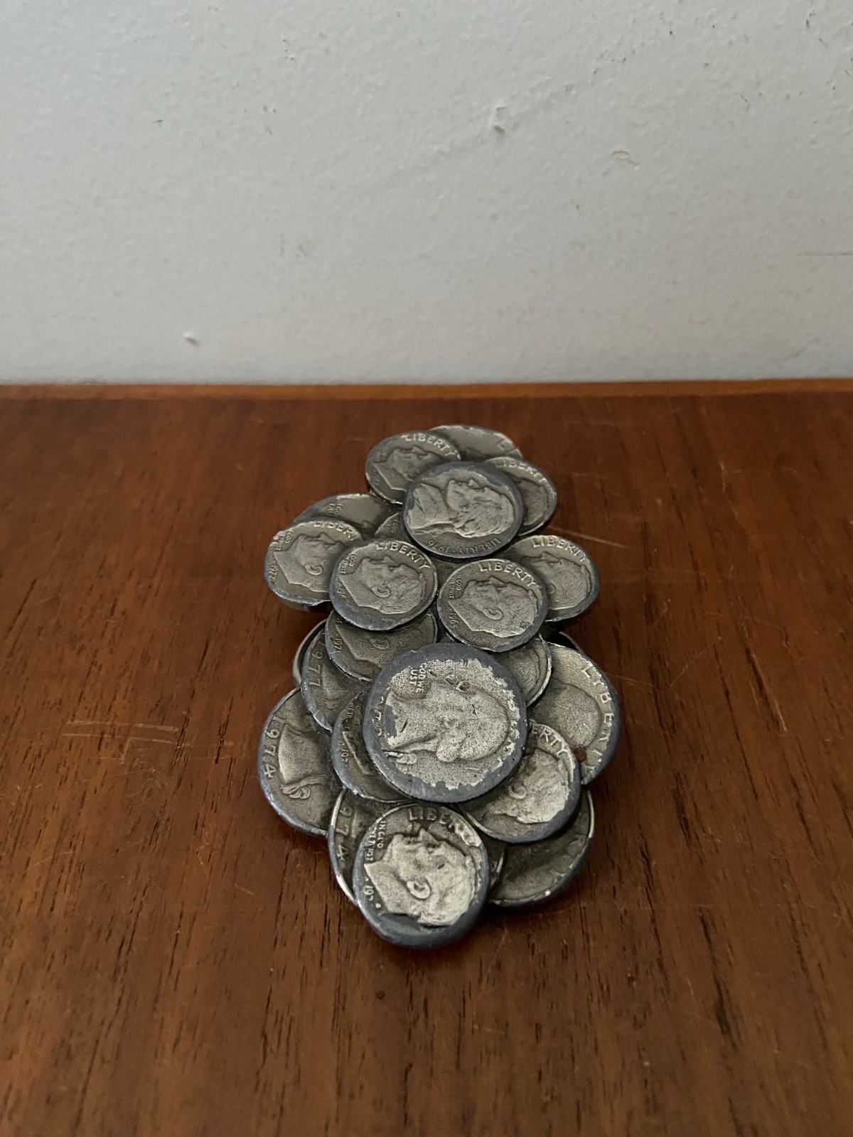 The Great American Buckle Co. Vintage US Coin Cluster Belt Buckle 1979 Collage