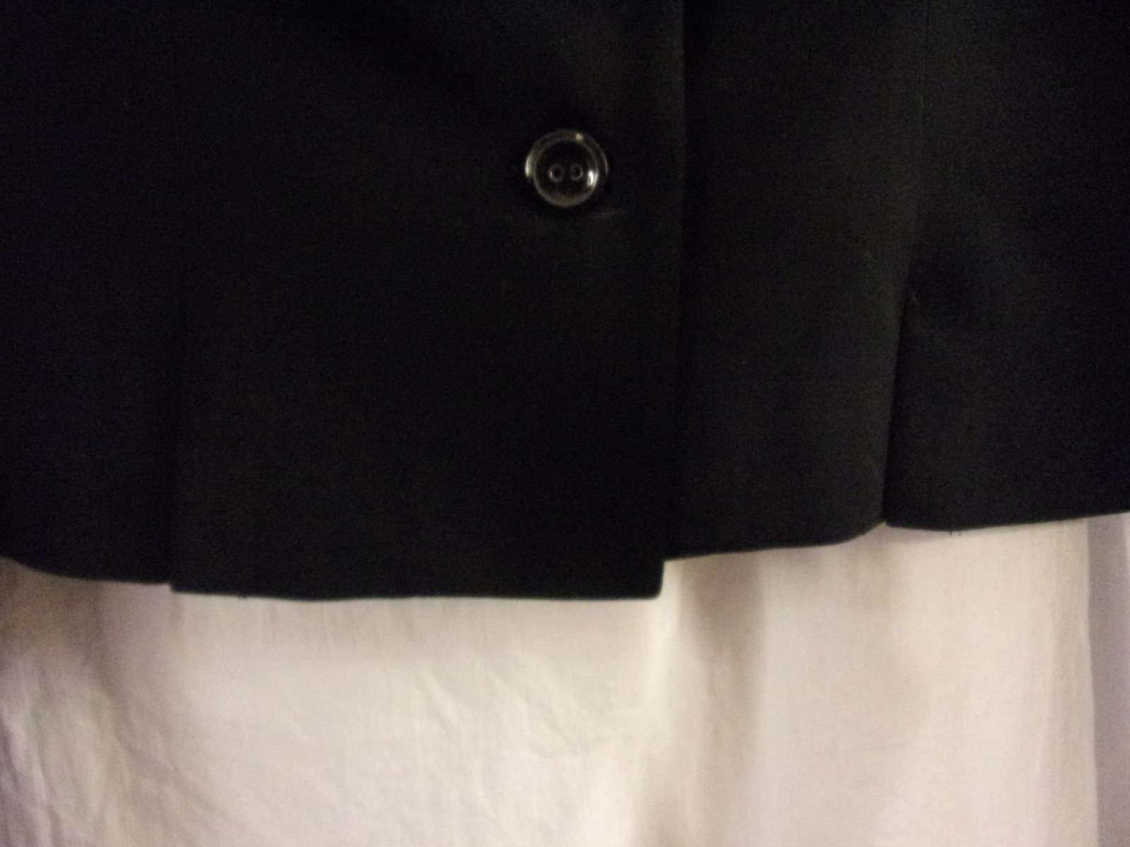 Vintage Martine Douvier Black Bolero / Military Style Jacket Medium Classic 80S