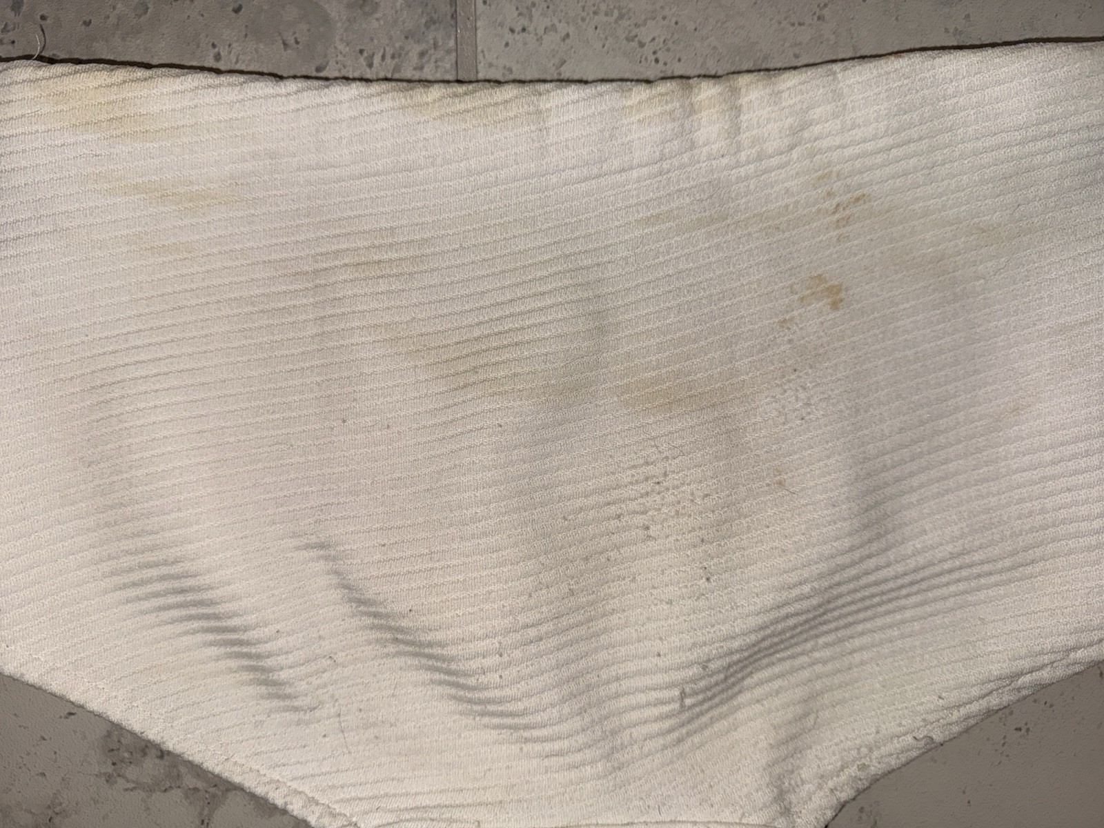 Vintage 60s 70s Roxanne White Textured Bikini Boyshort High Waist Size 12