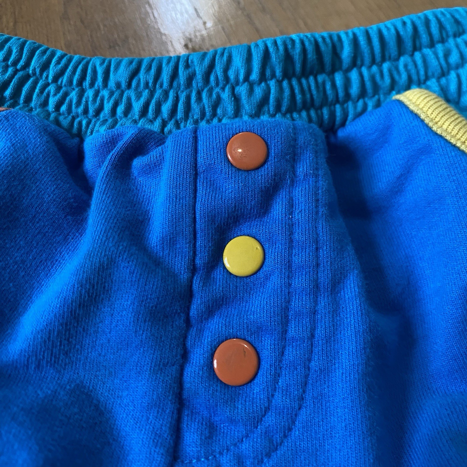 Vintage 90s Gymboree Rainbow Tag Infant 12-18M Colorblock Shorts EUC