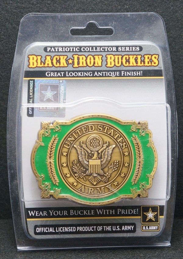 XA01189 *NOS* VINTAGE 1999 *UNITED STATES ARMY* MILITARY MENS BRASS BELT BUCKLE