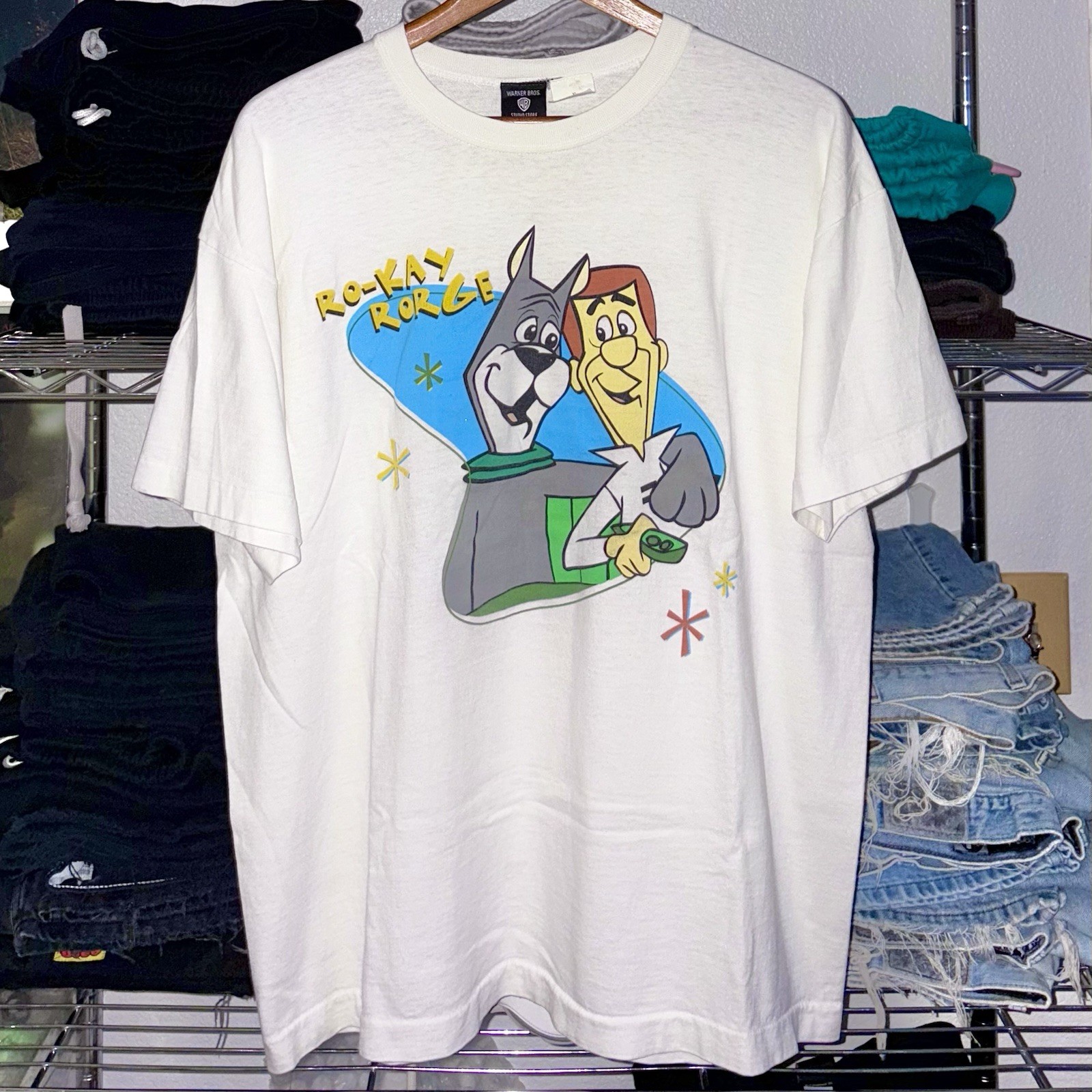 Vintage 90s The Jetsons Ro-Kay Rorge Warner Bros Studio Store Retro Cartoon Tee