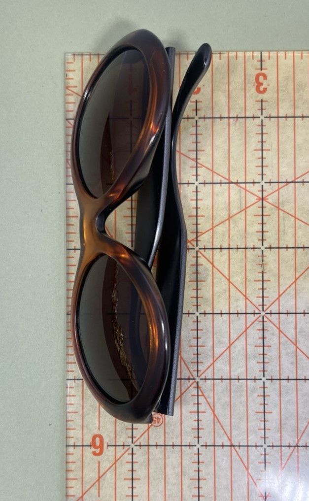 Vintage 80s Christian Dior Sunglasses Greta 12Y Optyl Gold Brown Austria 54mm
