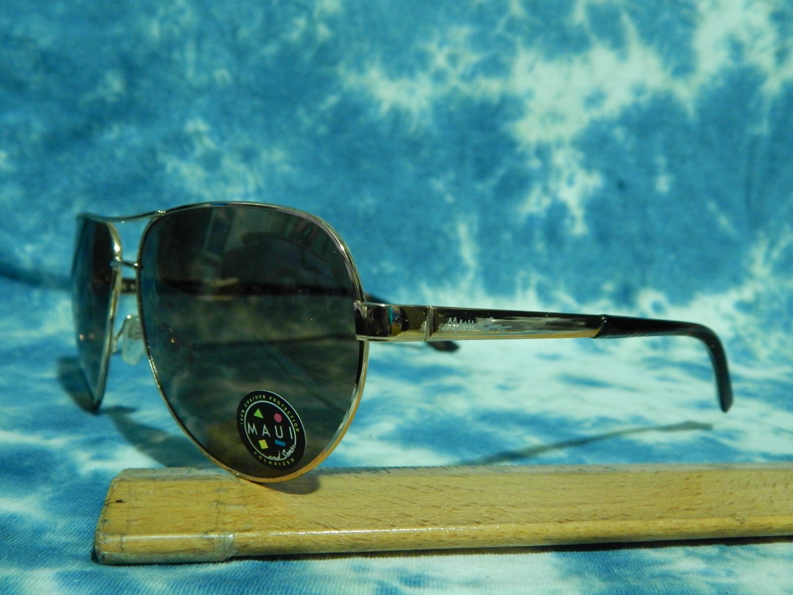 Maui and Sons 100% UV Protection Polarized Aviator Sunglasses Vtg Shades 😎