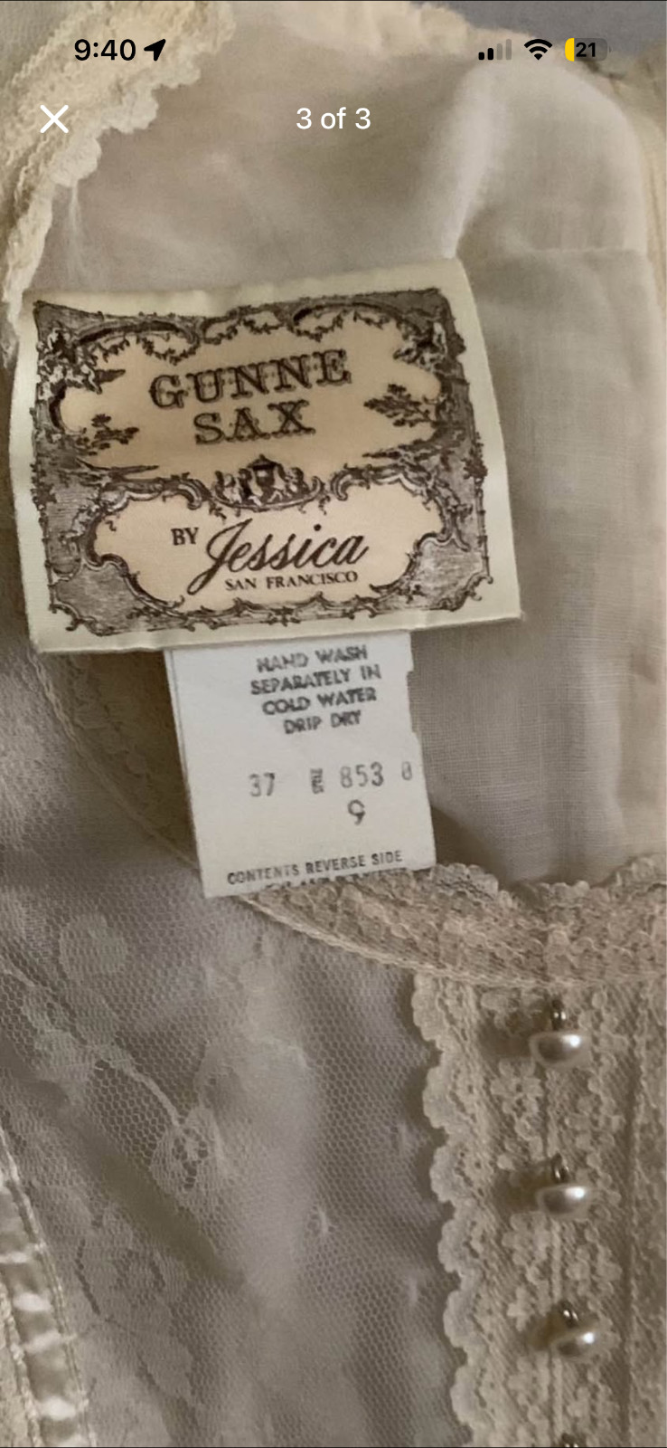 vintage 70s gunne sax dress