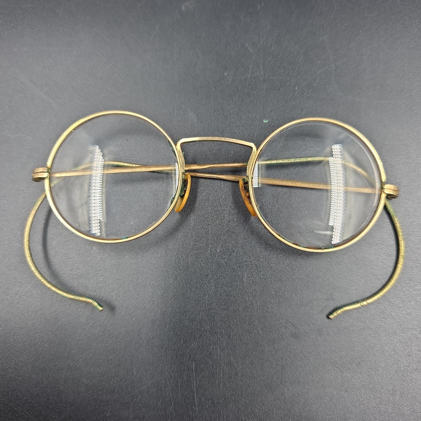 Vintage Art-Craft Round Frames 1/10 12K GF Gold Filled Eyeglasses Spectacles