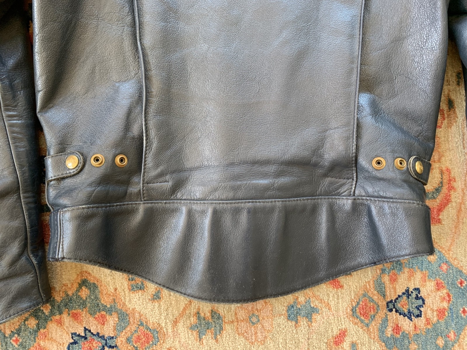 vintage MARS (Australian) BLUE leather motorcycle Jacket 1980s cafe racer 40*