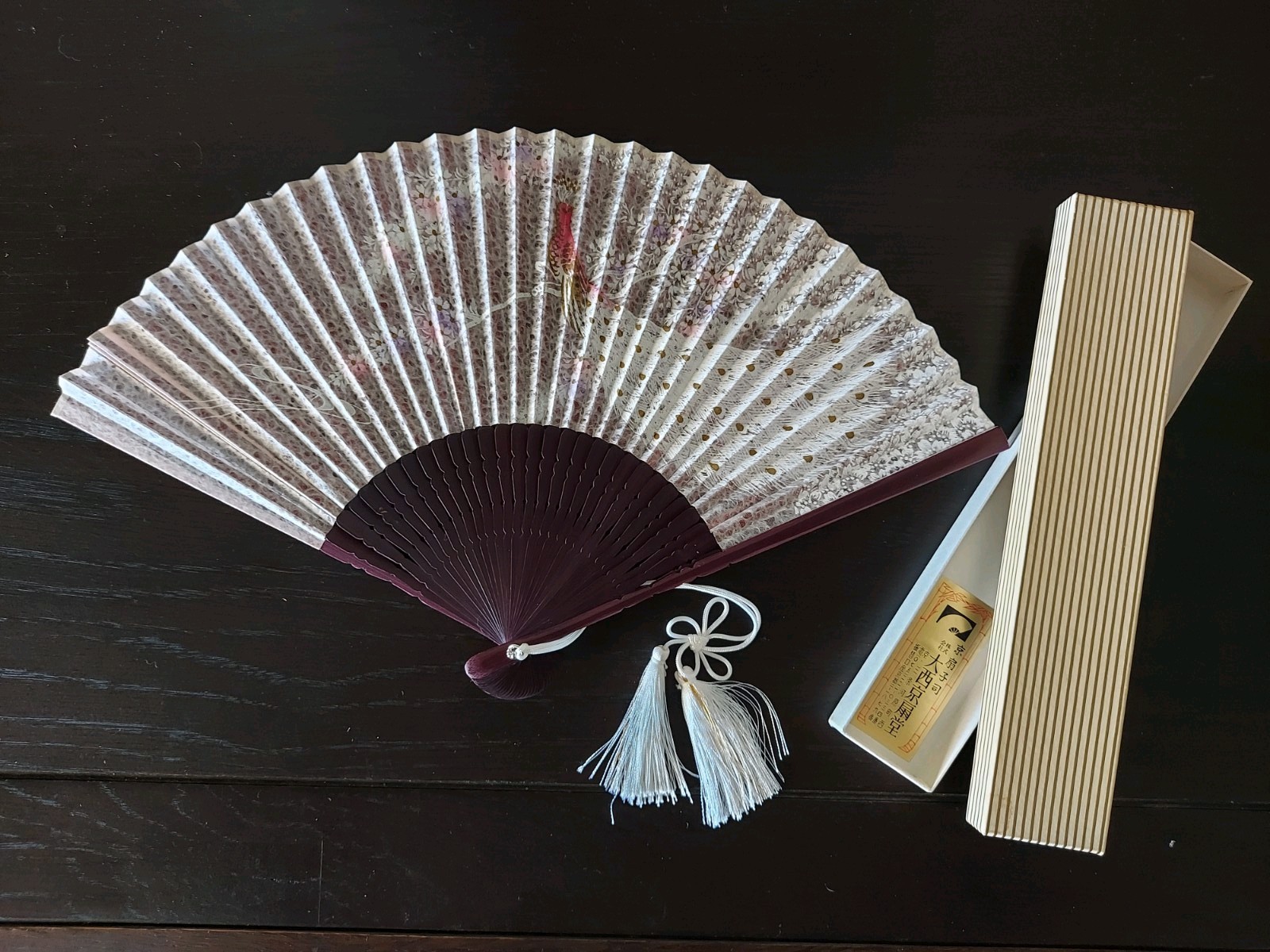 Kyoto Fan Boxed Traditional Japanese Folding Fan – NEW in BOX