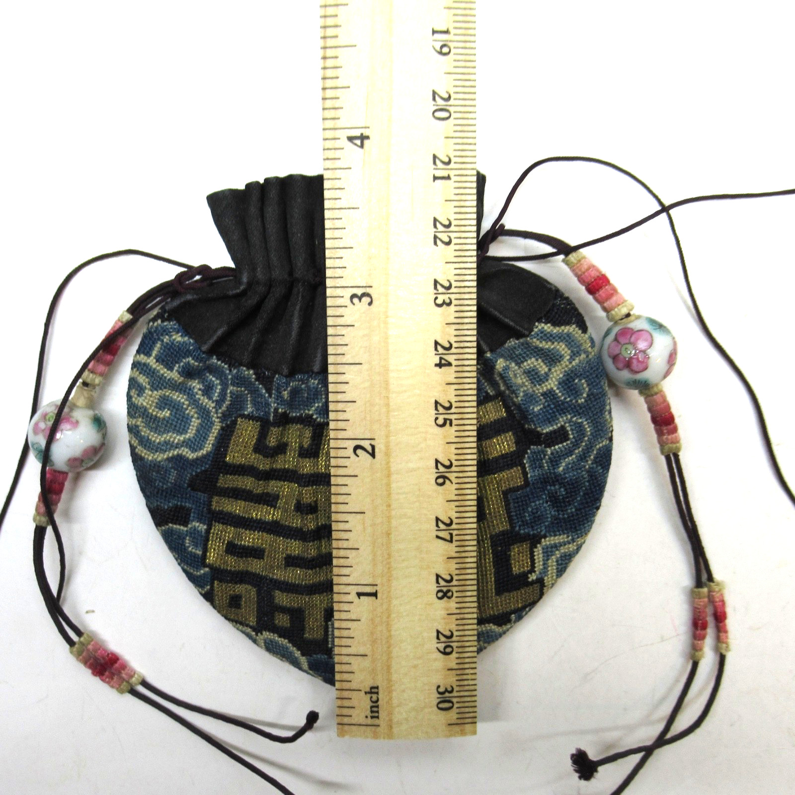 Antique Vintage Chinese Embroidered Scent Purse SELLER PAYS US TARIFFS